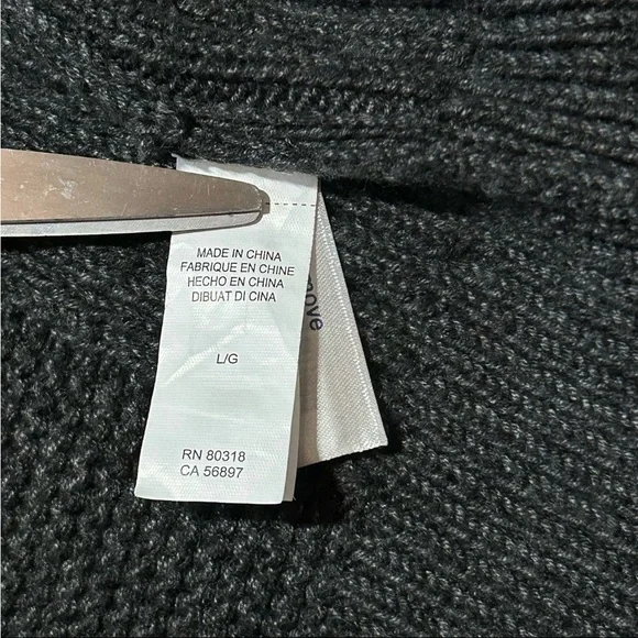 Indian Motorcycle Men's Large Full Zip Gray Knit Jacket Lucky Brand - Picture 11 of 15